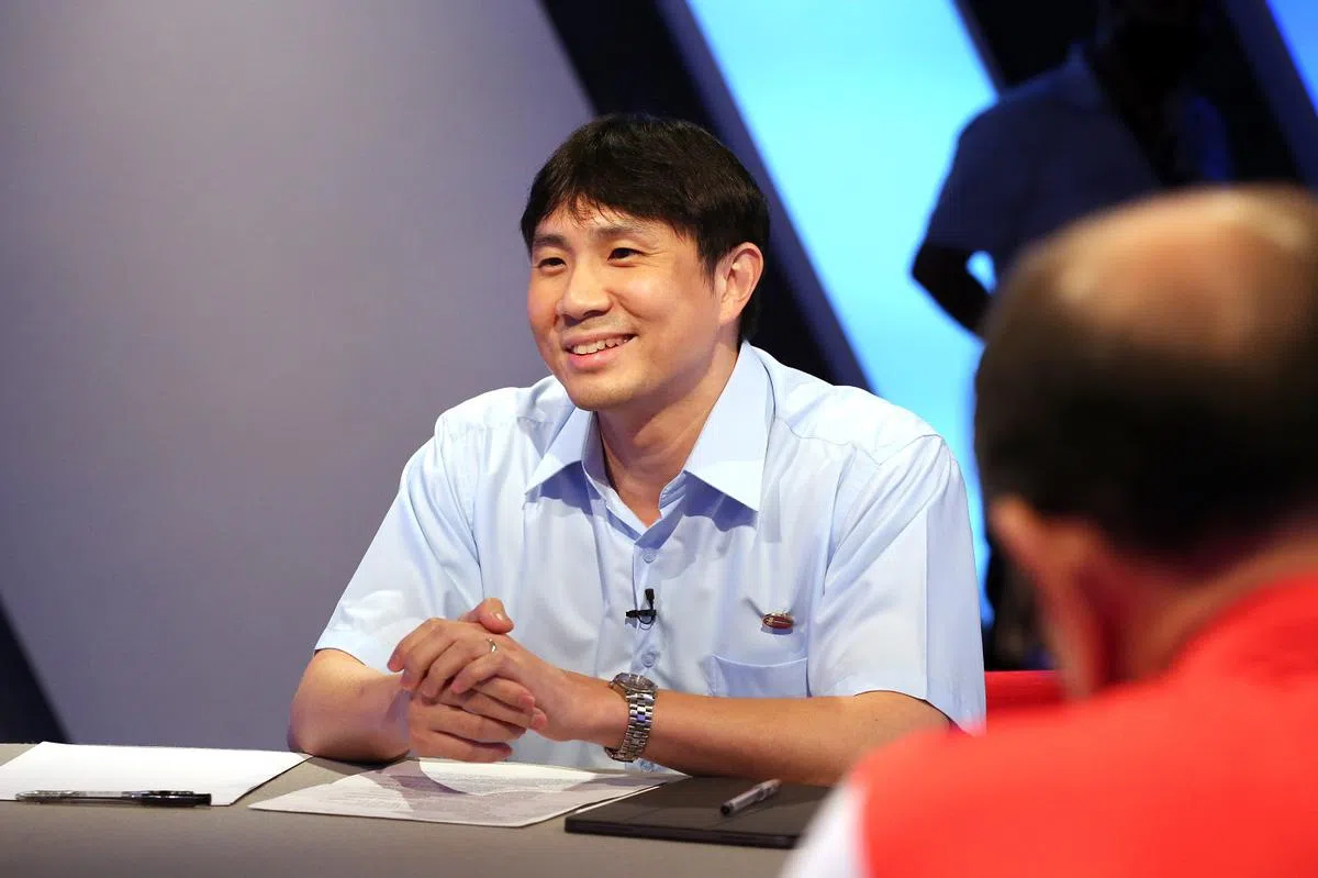 林志蔚在政论电视直播的英语专场辩论上一鸣惊人，他在辩论会上提出的“空白支票”论更是席卷网络。（联合早报）