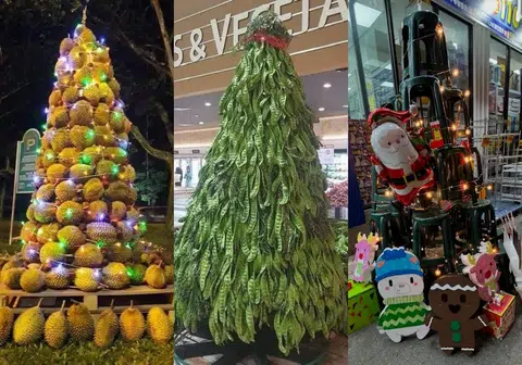发挥想象力，圣诞树也可以不落俗套。（红蚂蚁制图）