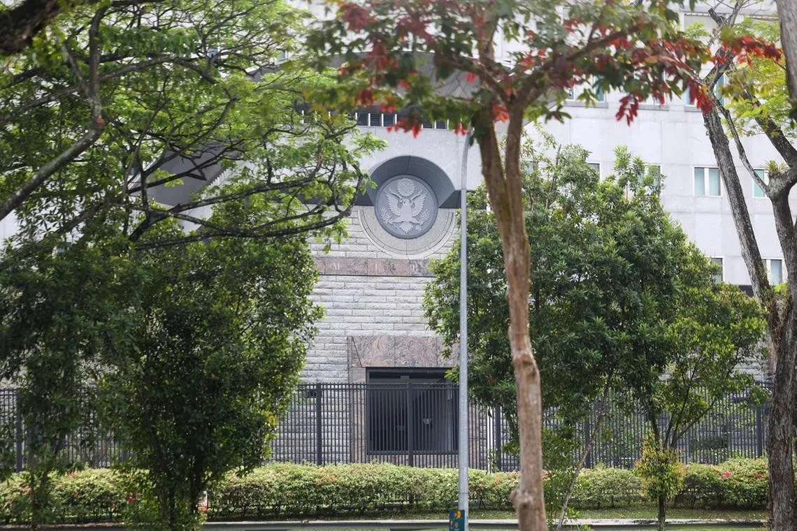 位于纳比雅路的美国驻新加坡大使馆。