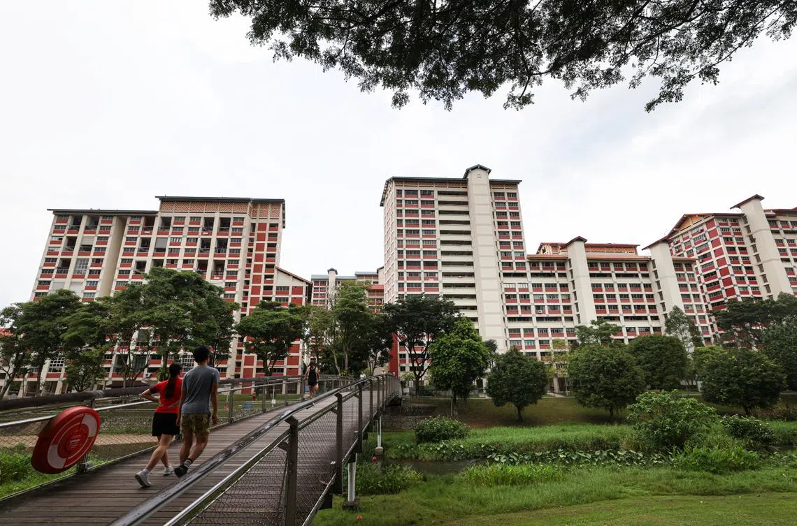 新加坡组屋。（商业时报）