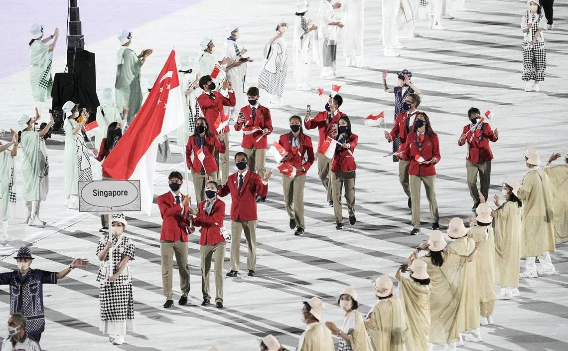 本届东京奥运新加坡共派出23名运动员，出战12个比赛项目。（新加坡全国奥委会提供）