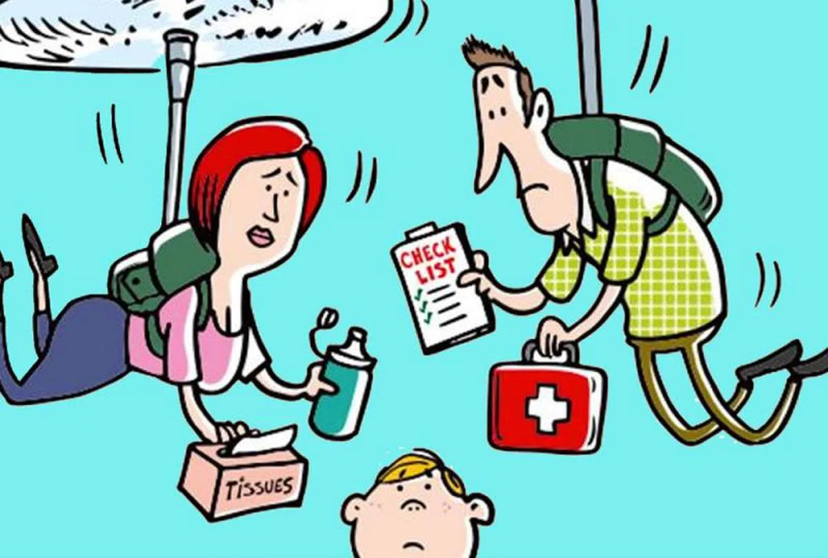  “直升机家长”（helicopter parent）指的是那些过度保护孩子的父母，无时无刻无处不在。（互联网） 