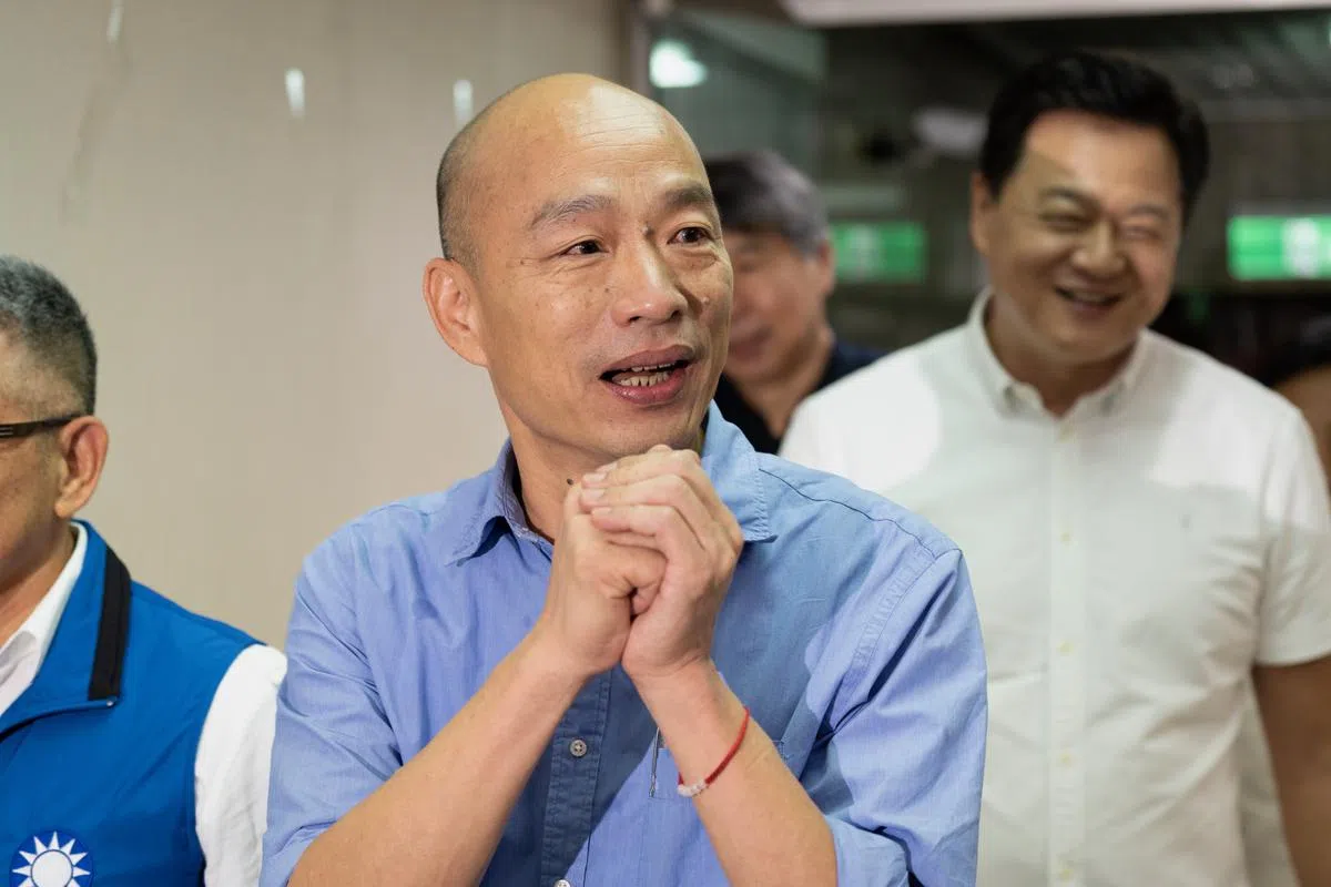  韩国瑜在国民党总统初选中大胜。（联合早报） 