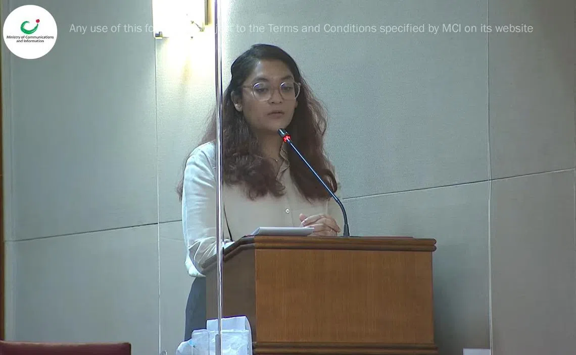  辣玉莎今天在国会针对自己早前在国会宣称曾陪同一名性侵女受害者到警局报案一事上说谎，作出道歉。（通讯及新闻部）