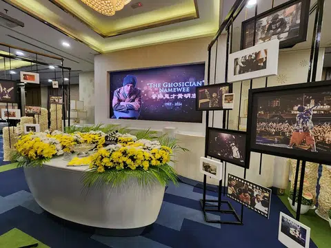 黄明志在愚人节“诈死”办告别式引发风波。（黄明志脸书）