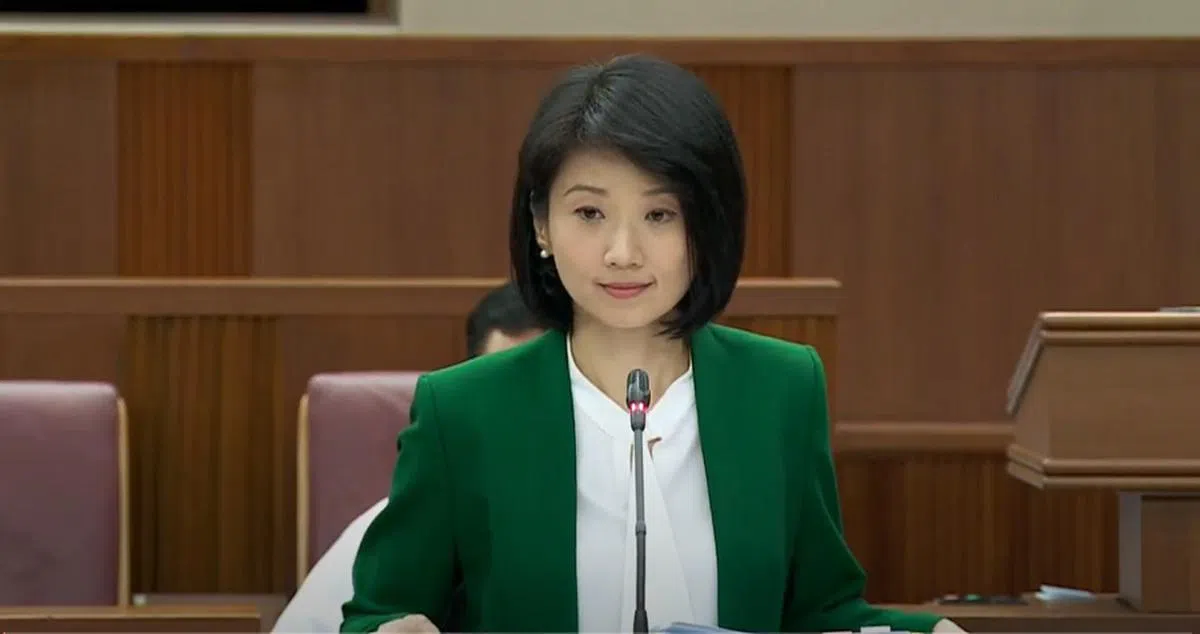 社会及家庭发展部政务部长孙雪玲。（国会直播视频截图）