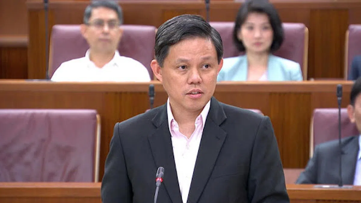  贸工部长陈振声。（国会视频截图） 