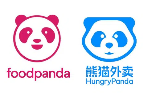 foodpanda指控面向海外华人市场的HungryPanda抄袭其熊猫商标，两者对此展开辩驳。（红蚂蚁制图）