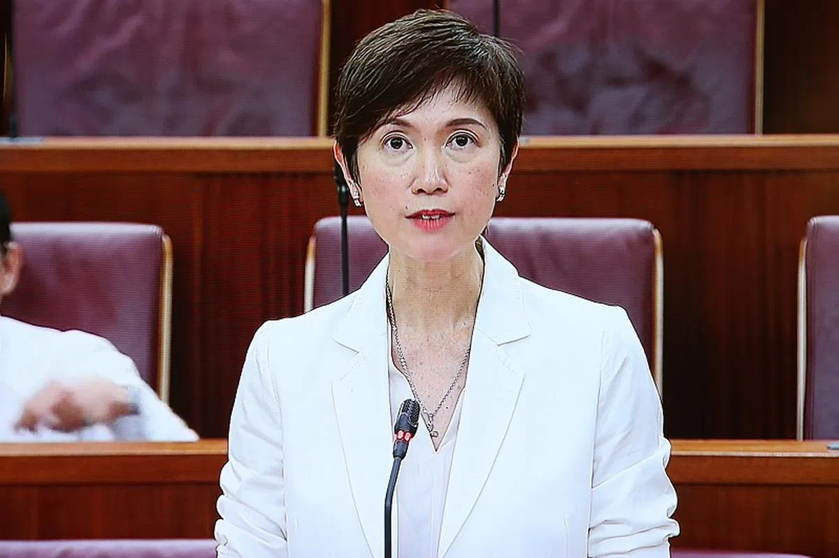  人力部长杨莉明。（国会视频截图） 