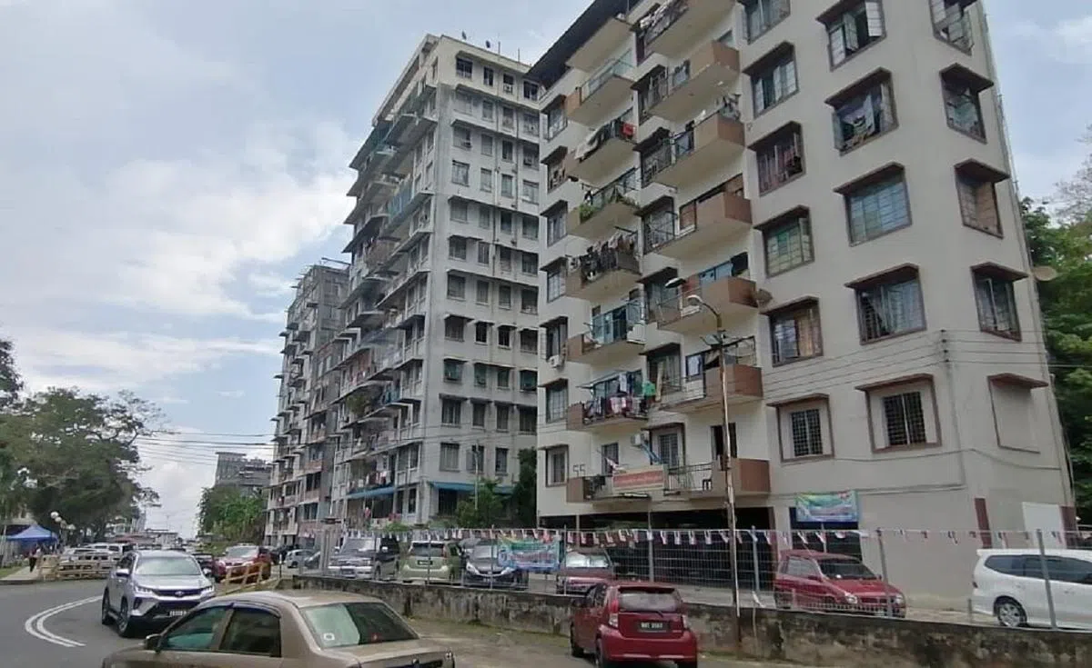 山打根的新加坡街。（叶孝忠摄）
