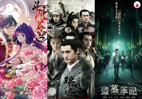 在上榜的100部原创作品中，最成功的电视剧是《琅琊榜》、最成功的电影是《盗墓笔记》、最成功的游戏和漫画则是《斗破苍穹》。（谢静怡制图）