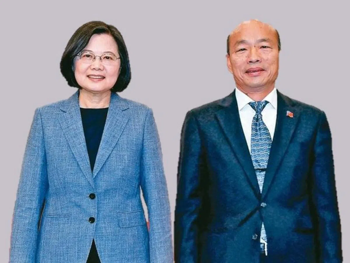  下个月，蔡英文与韩国瑜会否出现双雄对决的局面？（红蚂蚁制图） 