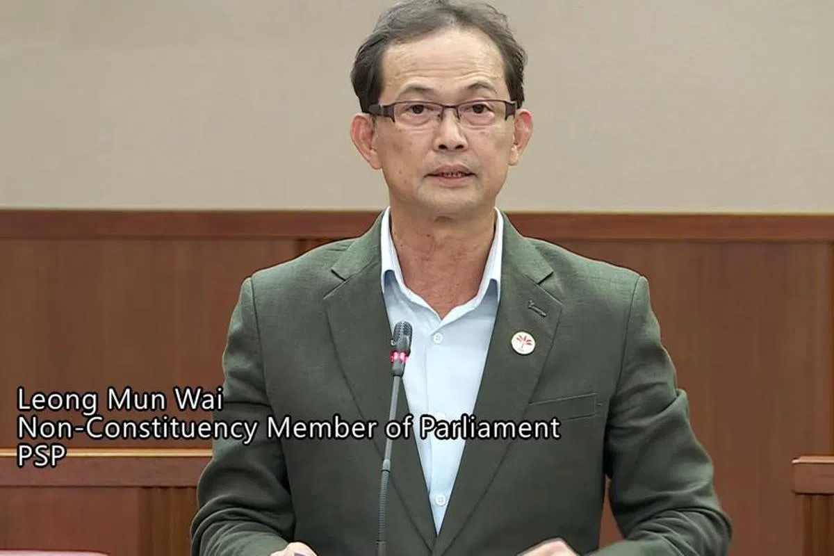 前进党非选区议员梁文辉。（国会直播截图）