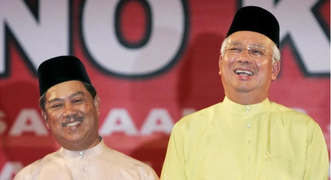 慕尤丁（左）与纳吉（右）。（路透社）