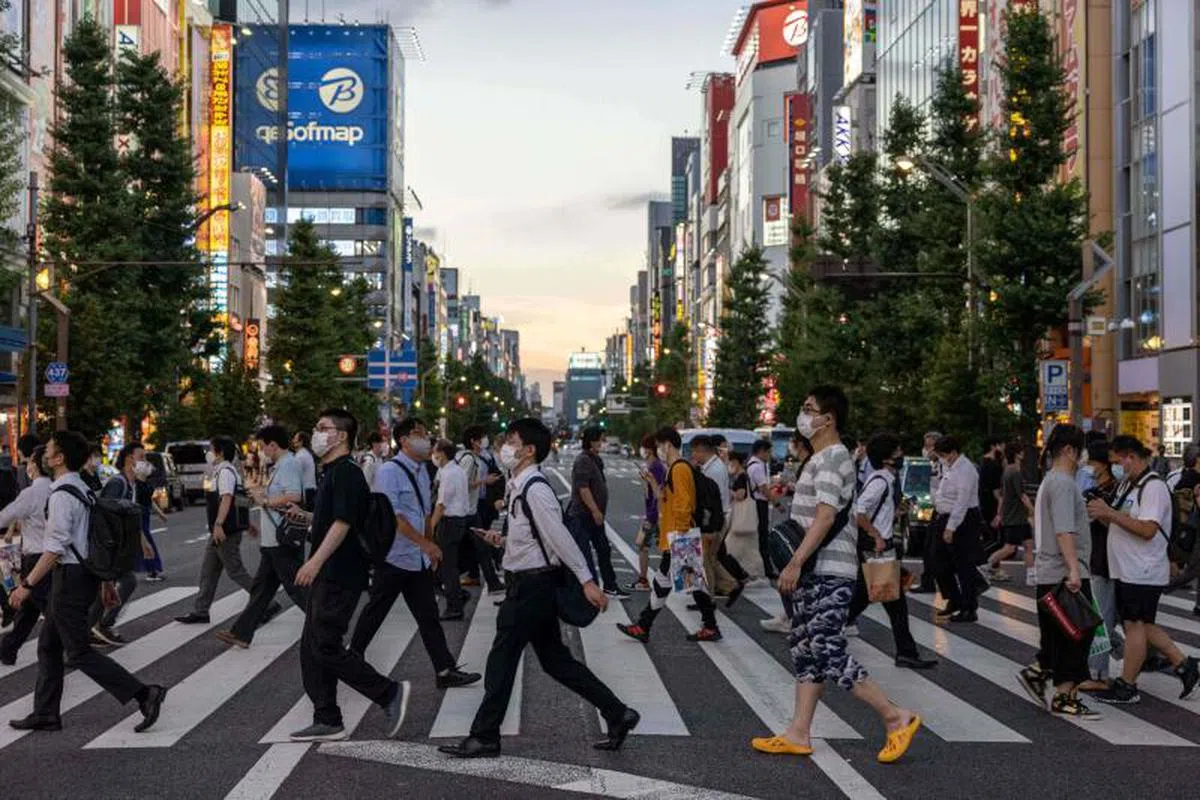 日本东京秋叶原街景。（法新社）