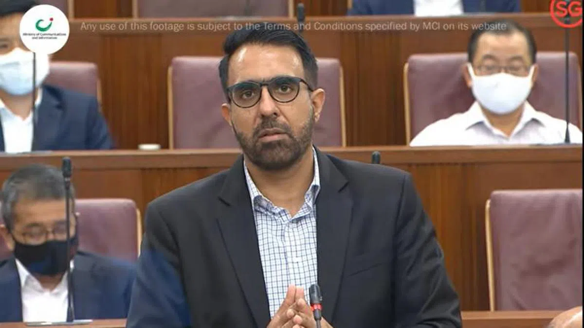  国会反对党领袖毕丹星。（国会直播视频截图） 