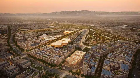 这座智慧城市要等到2045年才竣工。（SOM构想图）
