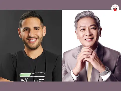 左边是Nuseir Yassin，昵称Nas。右边是今年国庆庆典的创意总监李迪文。（张丽苹制图/取自面簿）