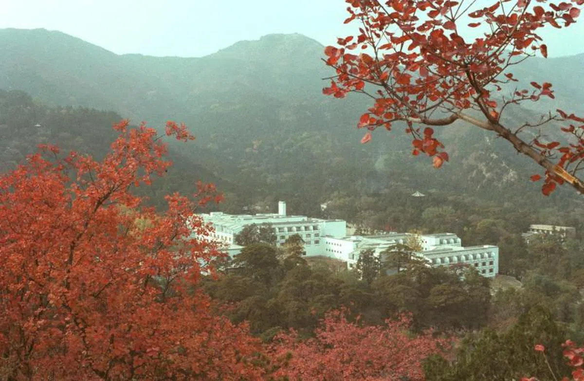  贝聿铭设计的北京香山饭店。（新华社） 