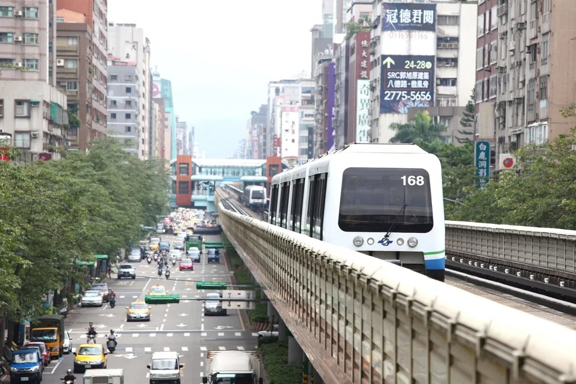 台北捷运的可靠度名列前茅。