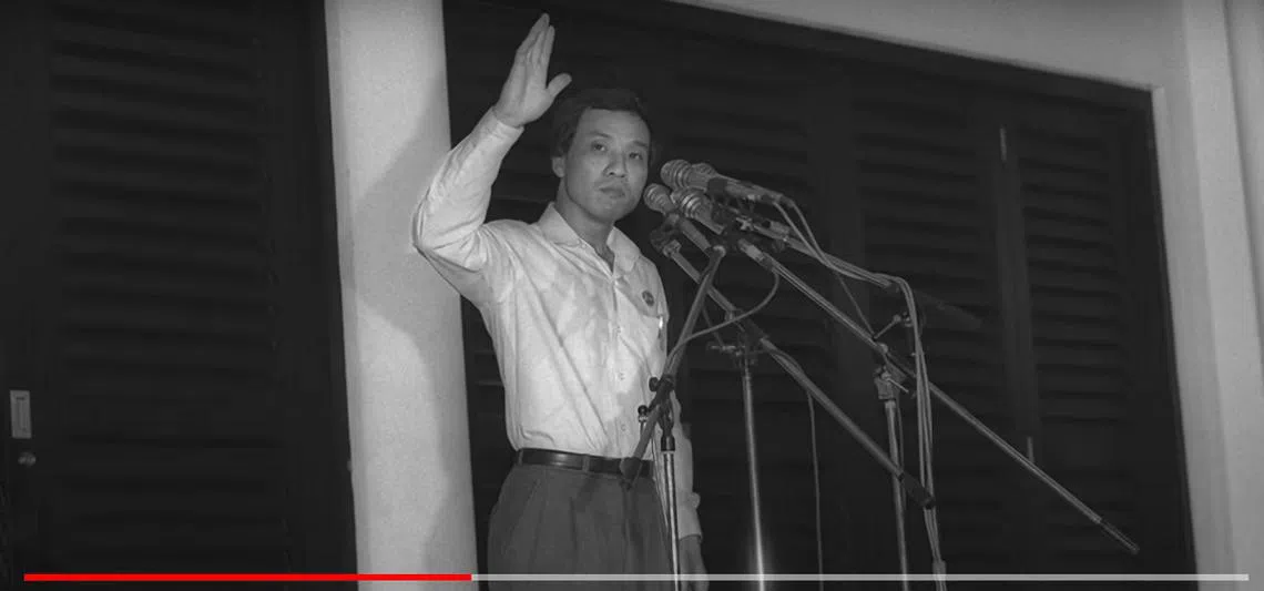 后港前议员刘程强。（截自视频）