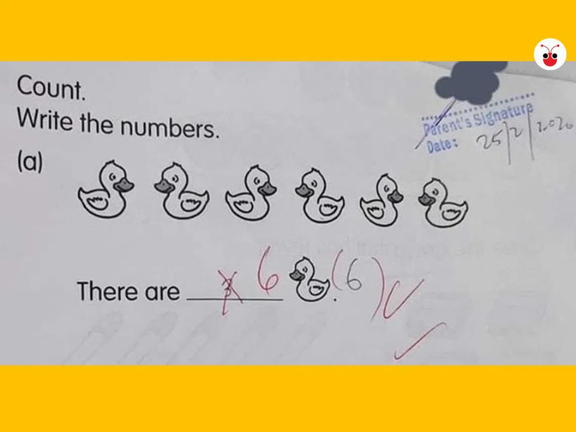 原本只是简单直接地算算几只动物的题目，小学生作答之后被批答错的“悬疑性”，引发了热议。（红蚂蚁制图）