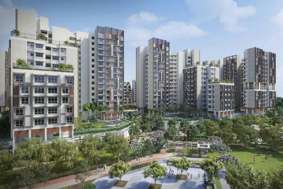  占地90公顷的登加“田园区”将是首个被发展的住宅区。（建屋发展局） 