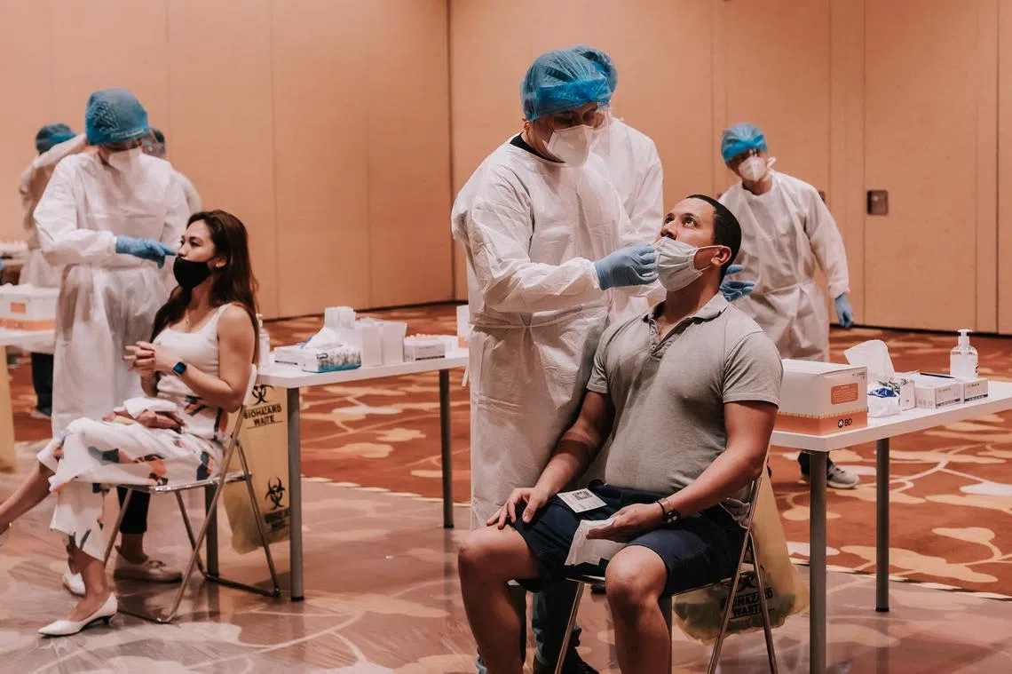 根据卫生部规定，完成接种疫苗者可豁免大型活动前的检测，但施打科兴疫苗者不在此列。（Collective Minds）