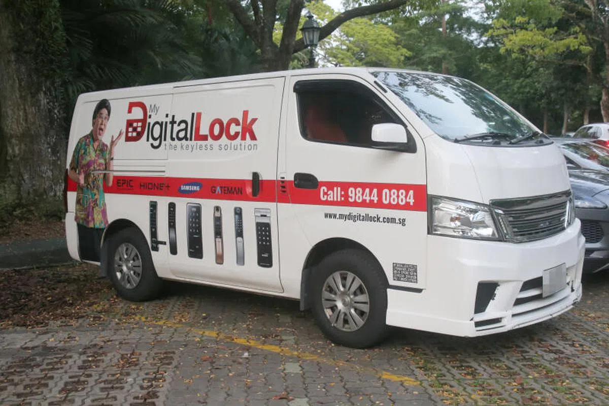  被盗用的公司货车。（联合晚报） 