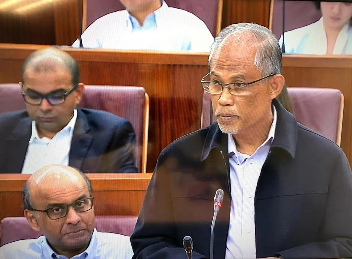 环境及水源部长马善高昨天在国会上说，政府不可能用纳税人的钱来拯救凯发投资者。（视频截图）