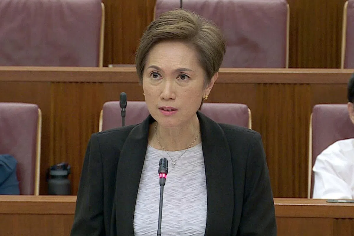 内政部第二部长杨莉明。（国会直播视频截图）