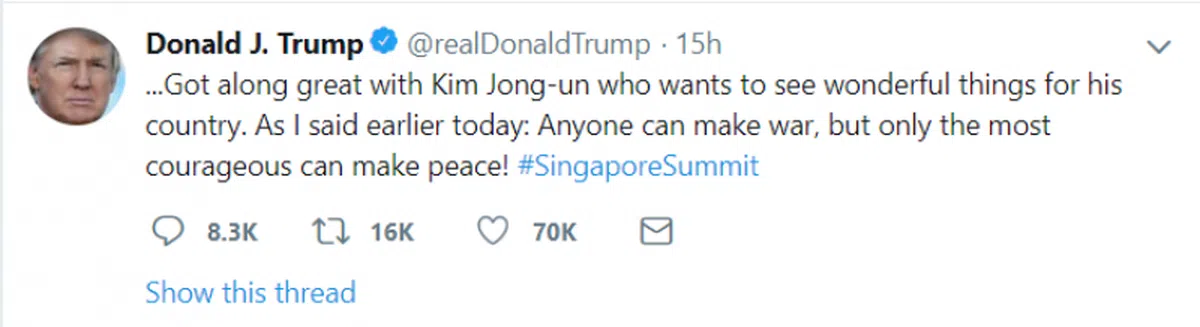  （特朗普推特） 