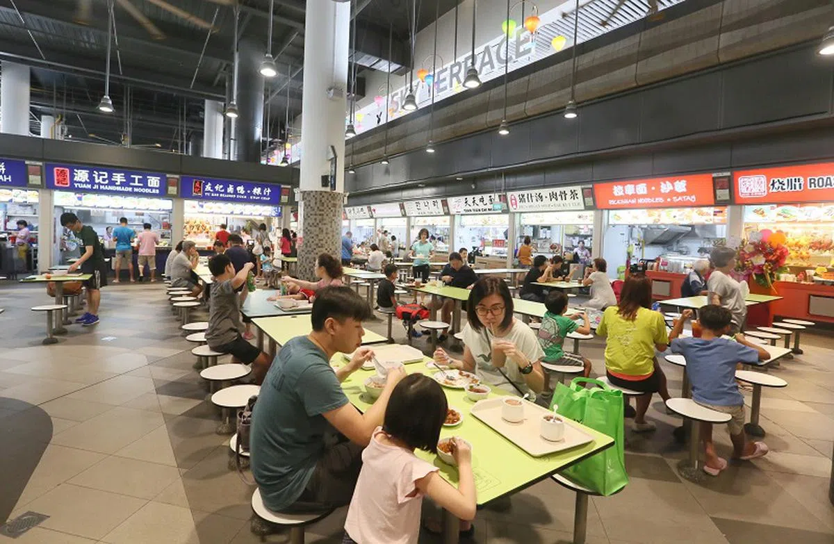  淡滨尼天地小贩中心。（新明日报） 