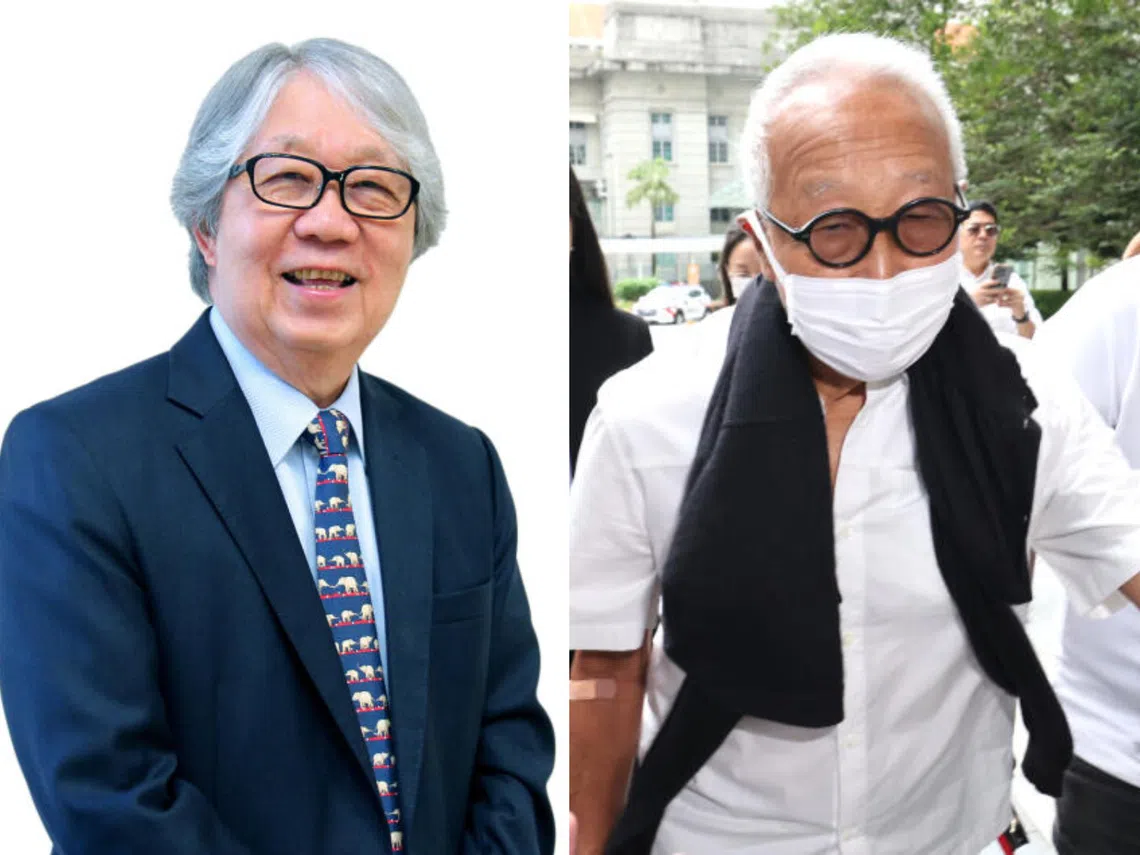 新加坡巡回大使许通美教授（左）称，他和王明星（右）是朋友。