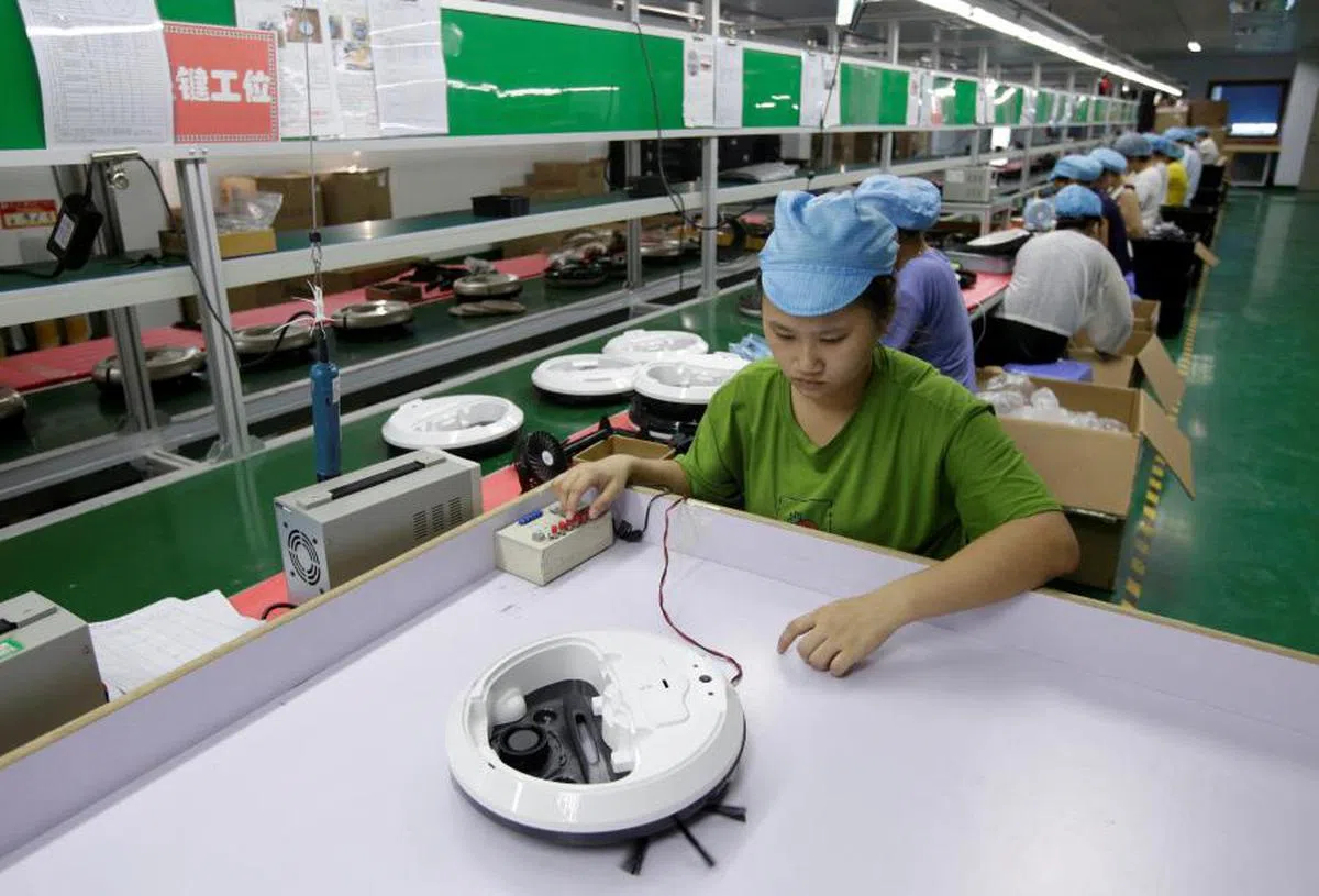 中国早年仰仗人口红利建立起来的“世界工厂”地位岌岌可危。（路透社）