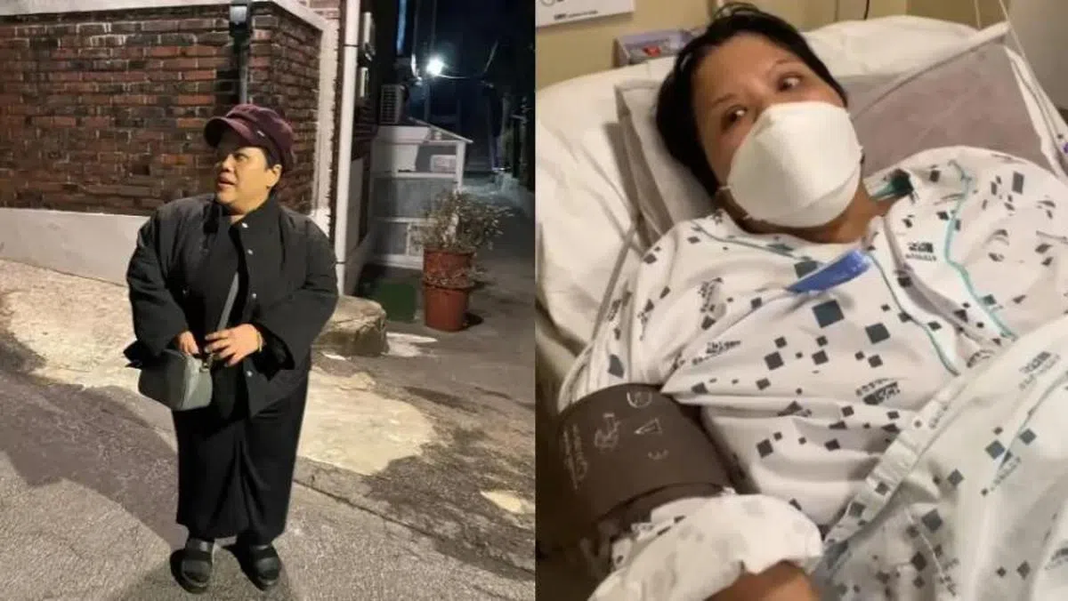 到韩国旅游的拉哈因急性脑出血而住进当地医院接受治疗。(Nur Amiliya Arba’a)