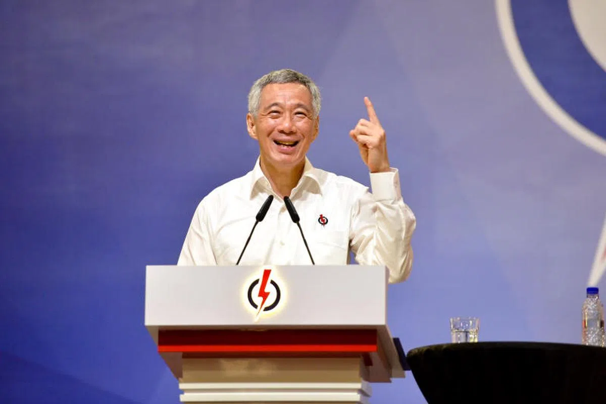  李显龙总理在2016年第34届人民行动党干部大会上发言。（新明日报） 