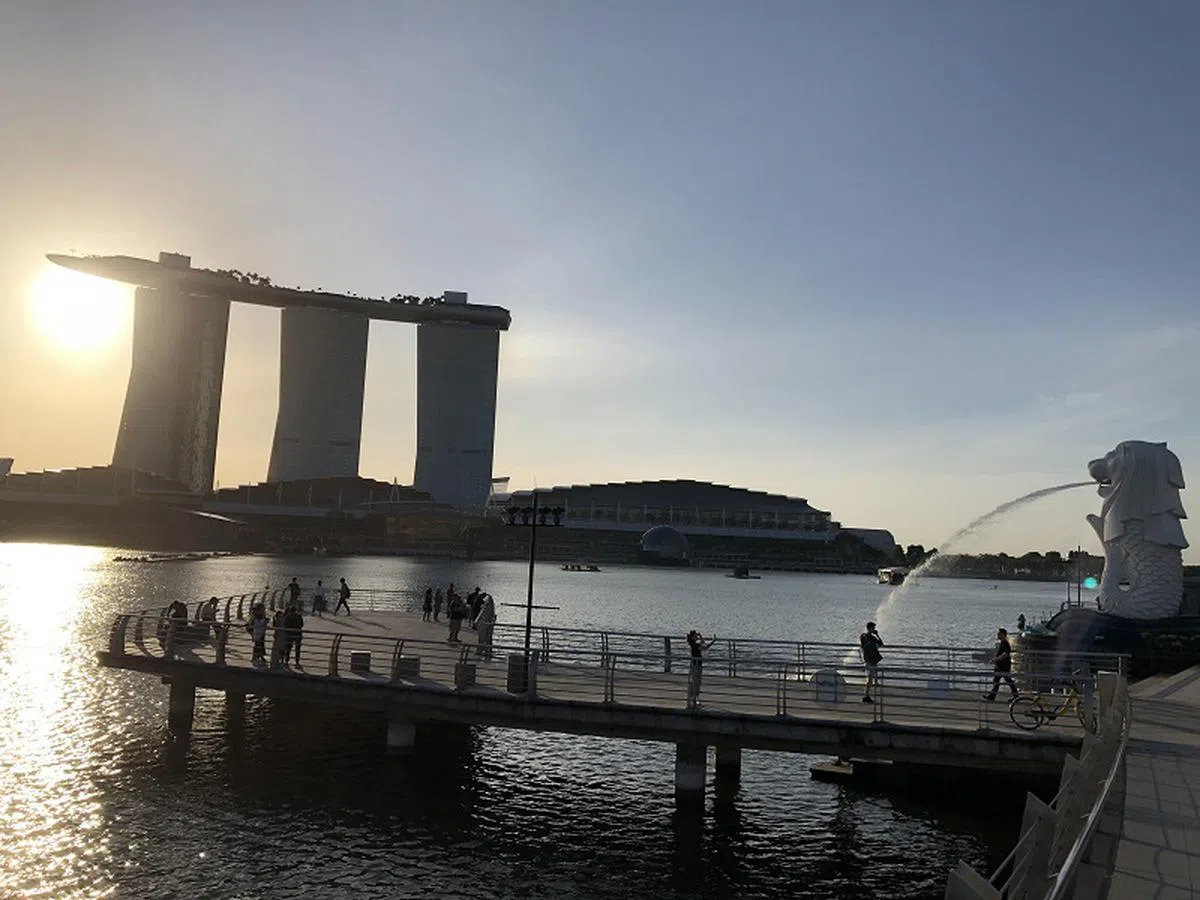  新加坡著名旅游景点旅客锐减。（张丽苹摄） 