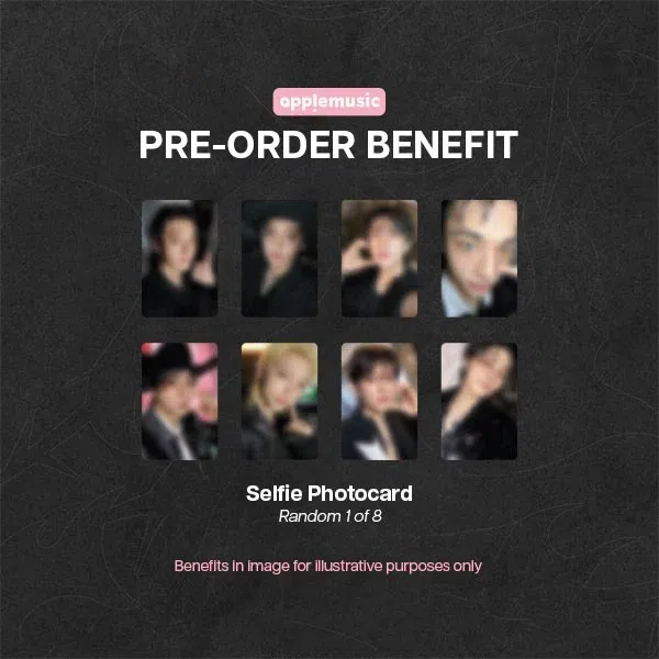 专辑销售网站 applemusic 推出的 Stray Kids 预购福利照片卡。