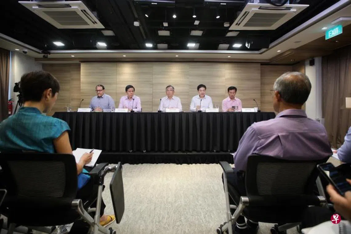 新加坡跨部门工作小组今早（1月27日）召开记者会宣布三项新防范措施。（联合早报）