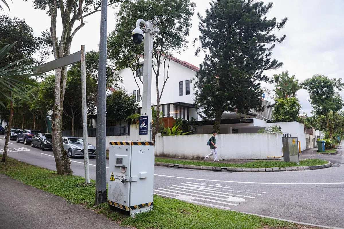 警方将在高级住宅区增设更多流动闭路摄录系统。（联合早报）
