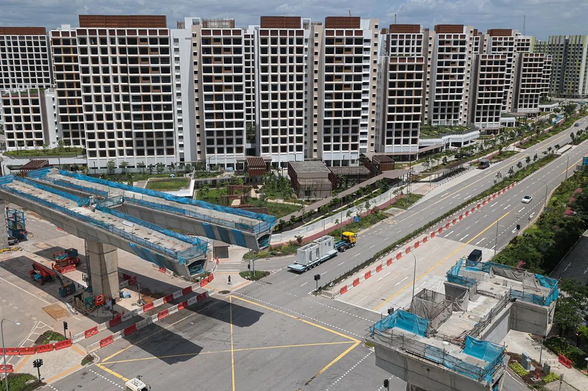 疫情期间延宕的预购组屋项目，已在疫情后赶进度完成，以因应市场需求。（联合早报）