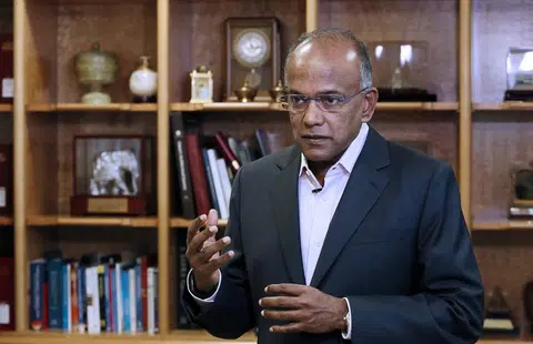 内政兼律政部长尚穆根。（联合早报）