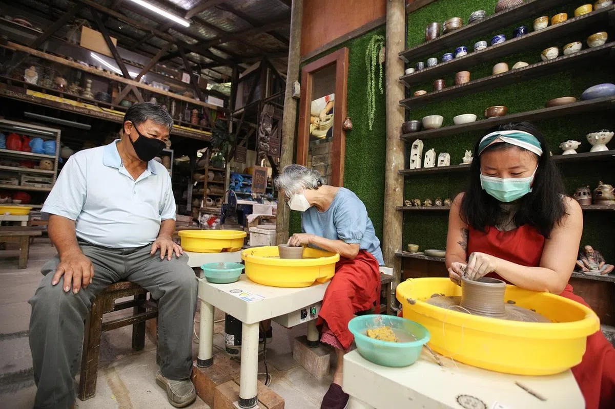 坐落在裕廊西的陶光龙窑，以推广陶艺教学为主。（联合早报）