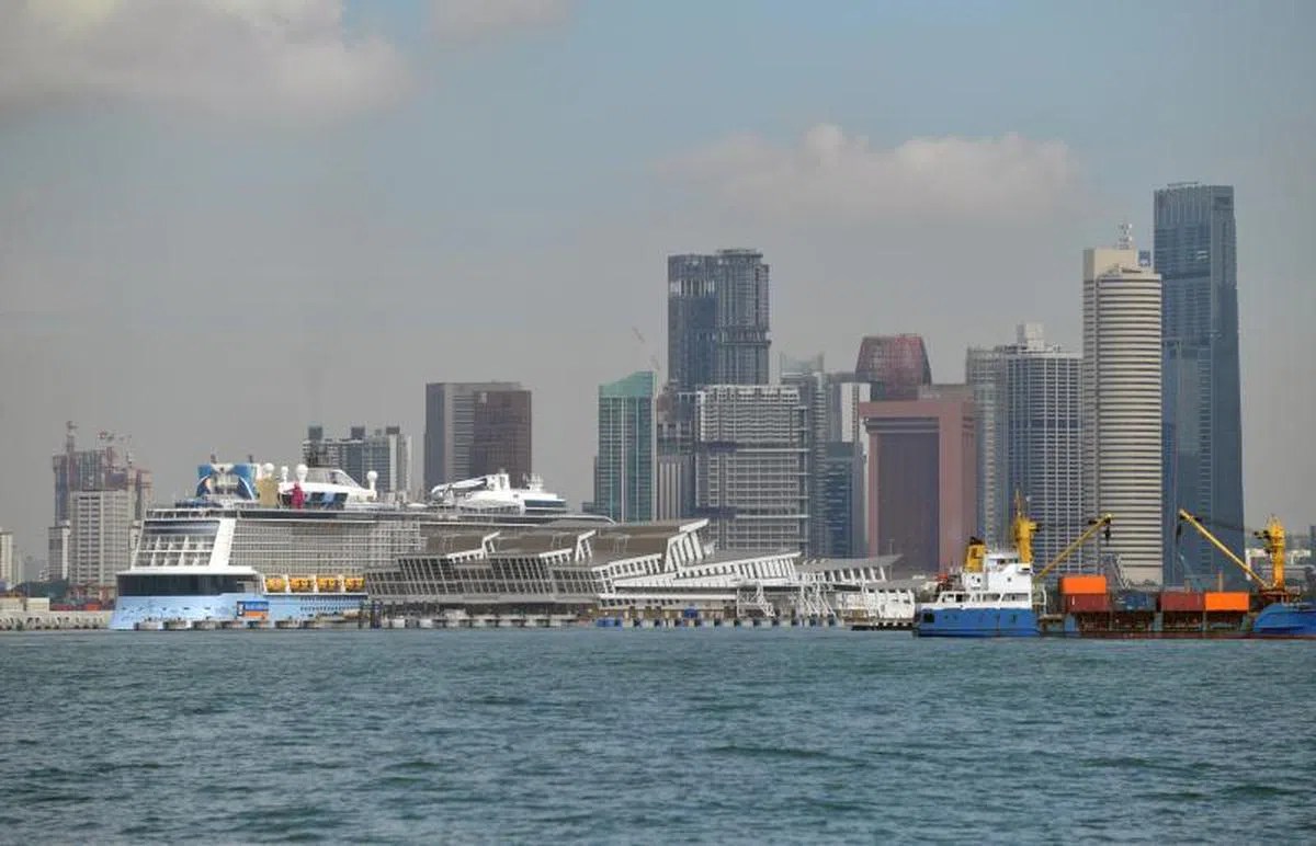 滨海湾游轮中心。（海峡时报）