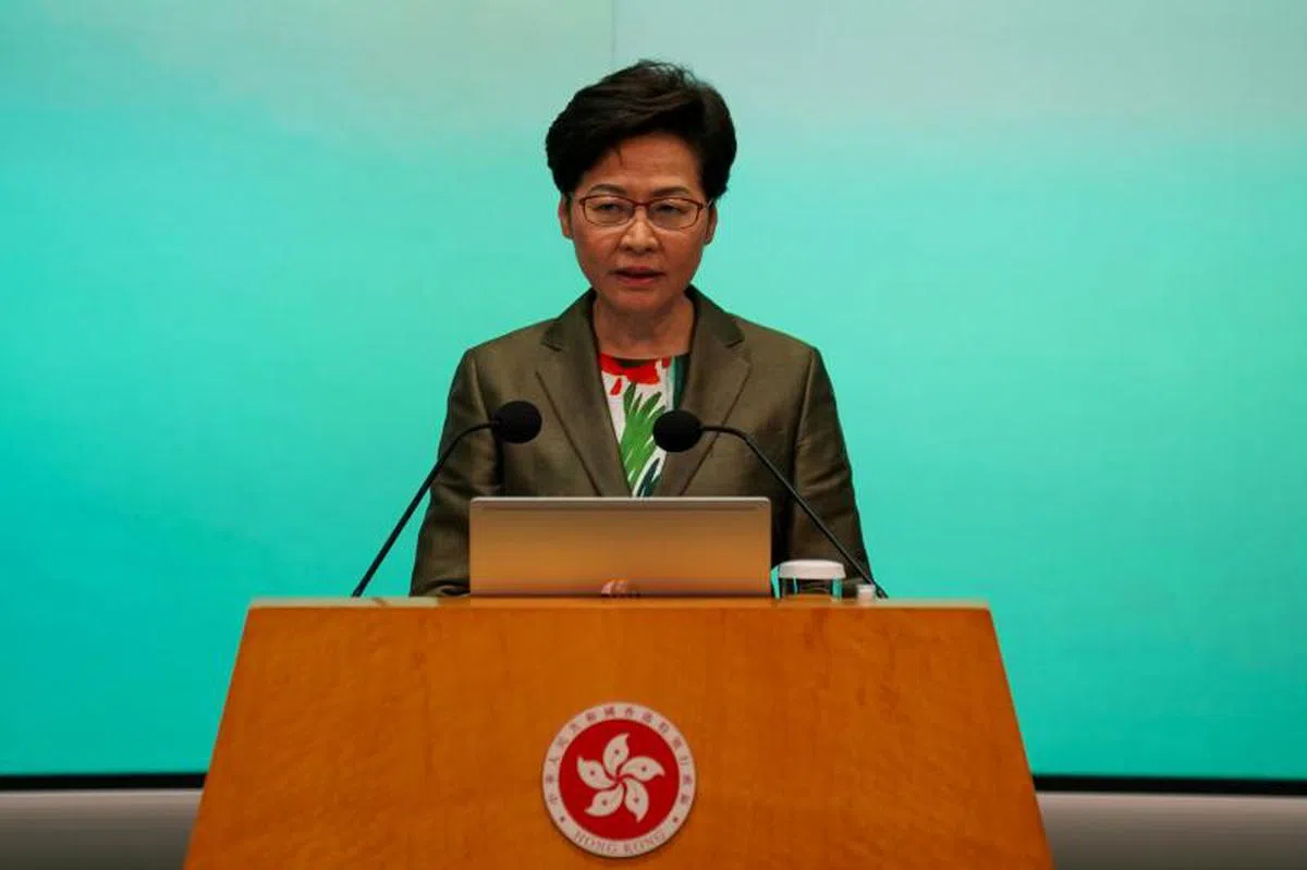 林郑月娥表示当局无意开声挽留已经离去或准备离去的港人。（路透社）