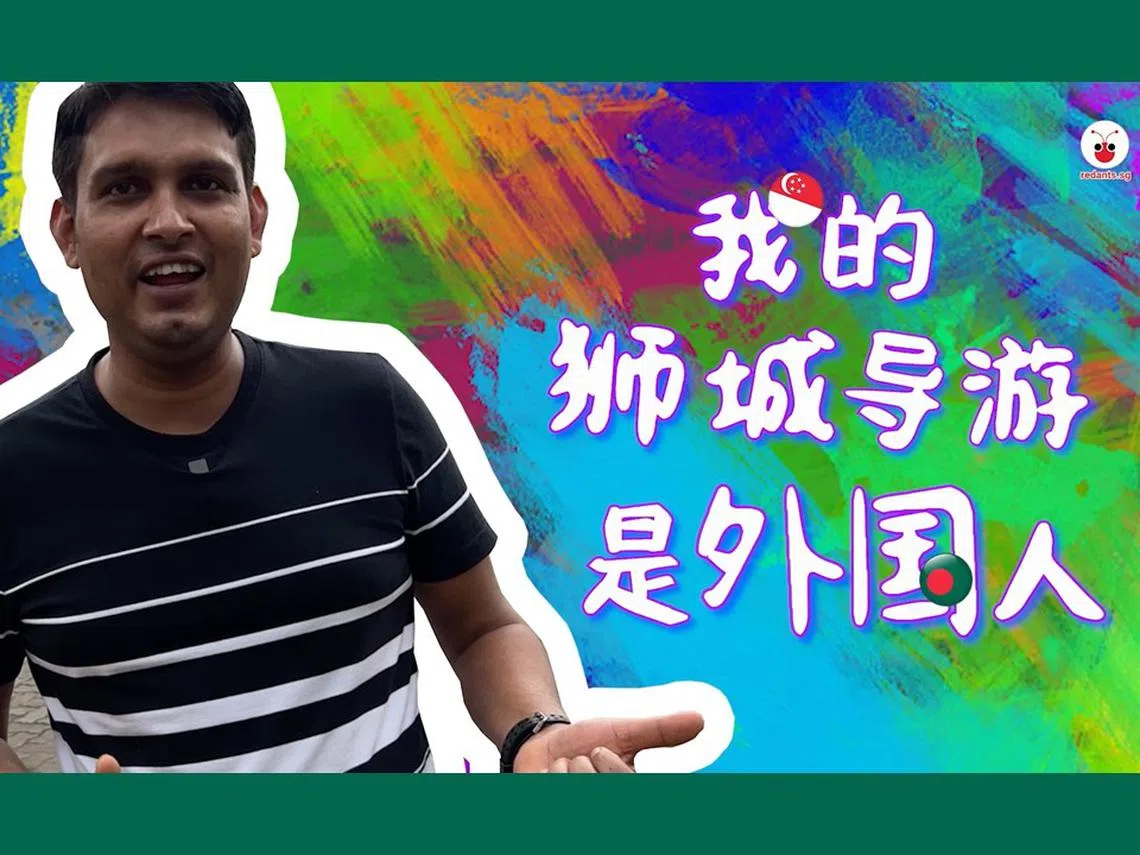15年前，为了改善家人的生活，17岁的尤索夫只身由孟加拉的乡村，来到新加坡打工。 （黎晓昕制图）