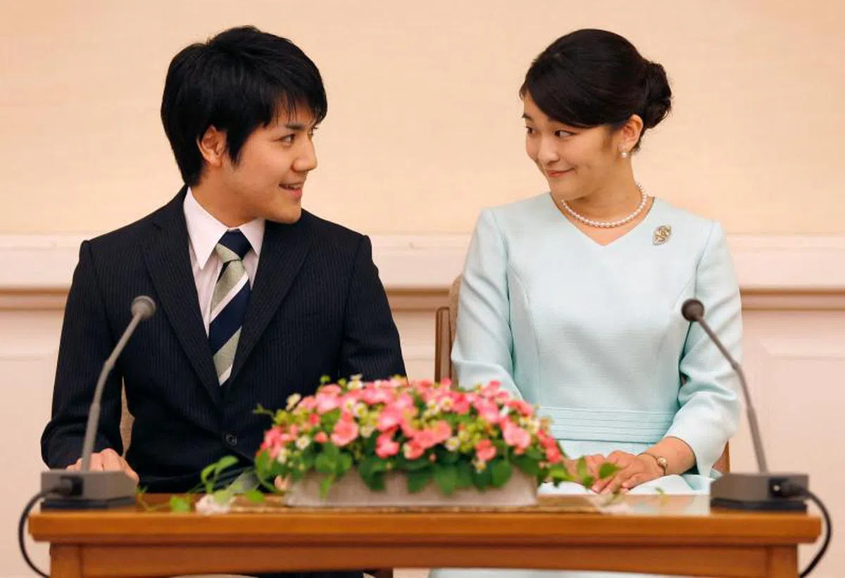 真子公主与大学同学小室圭订婚至今已过4年。（路透社）