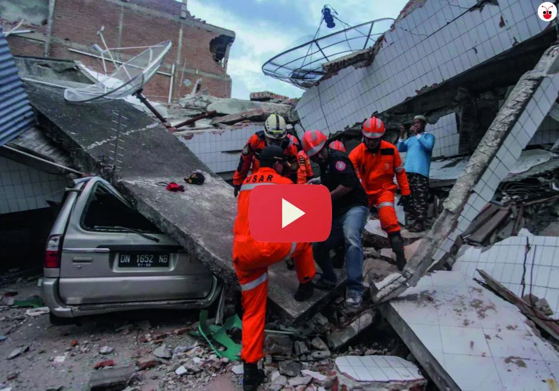 救灾工作仍在进行中。（视频截图）