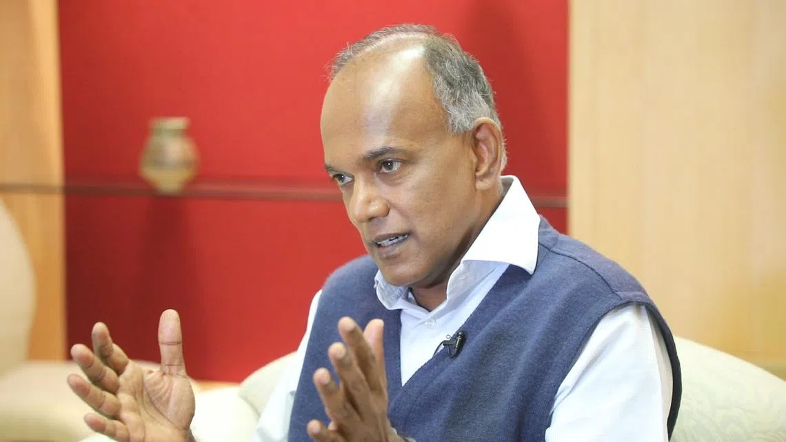 内政部长兼律政部长尚穆根。（联合早报）